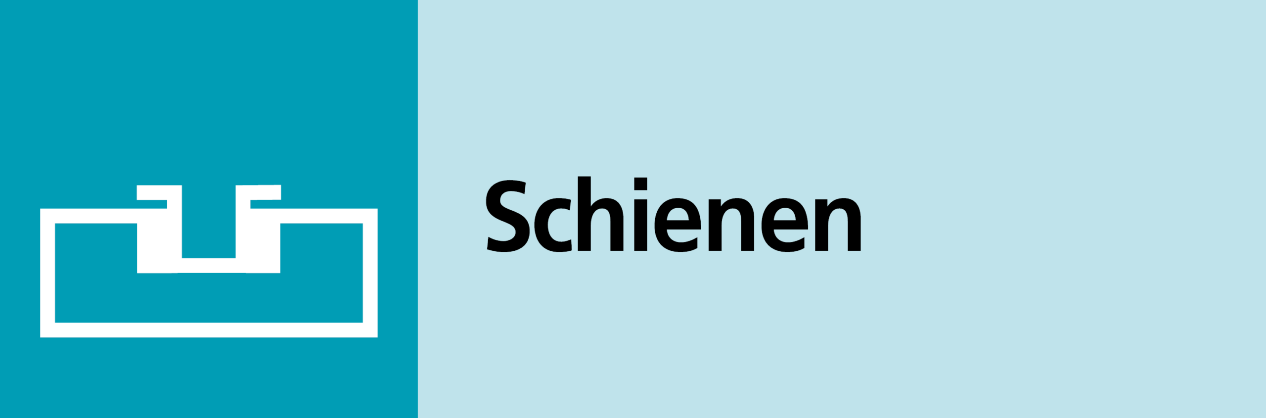 Piktogramm Schienen im Boden
