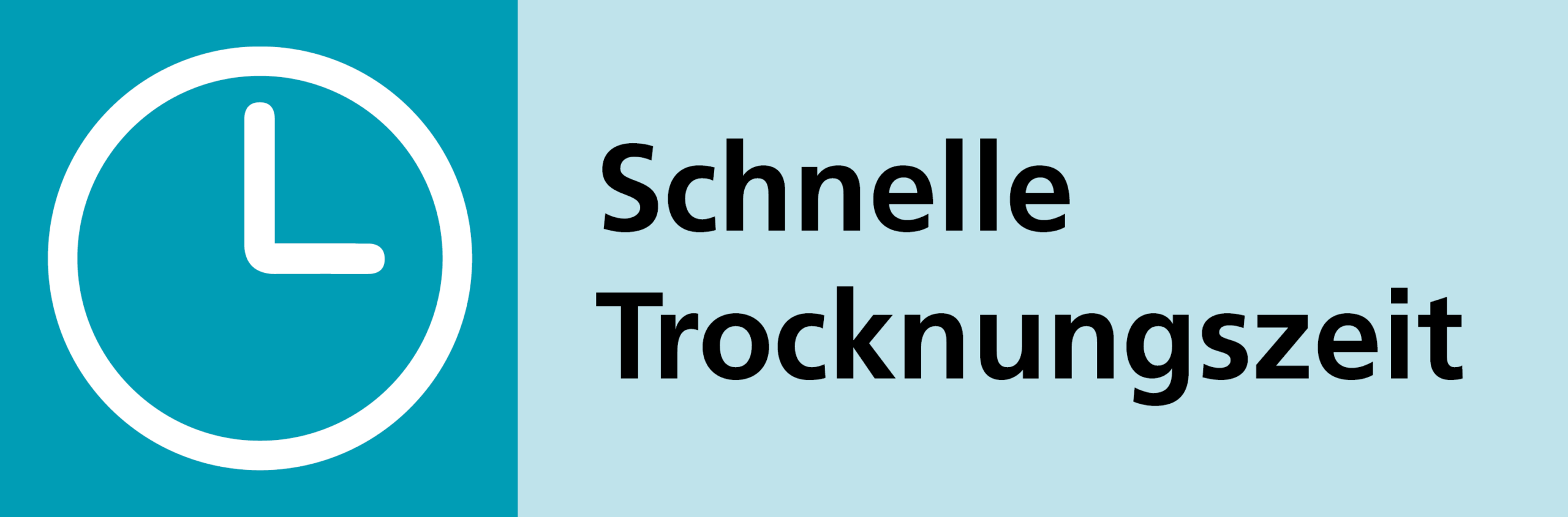 Piktogramm schnelle Trocknungszeit