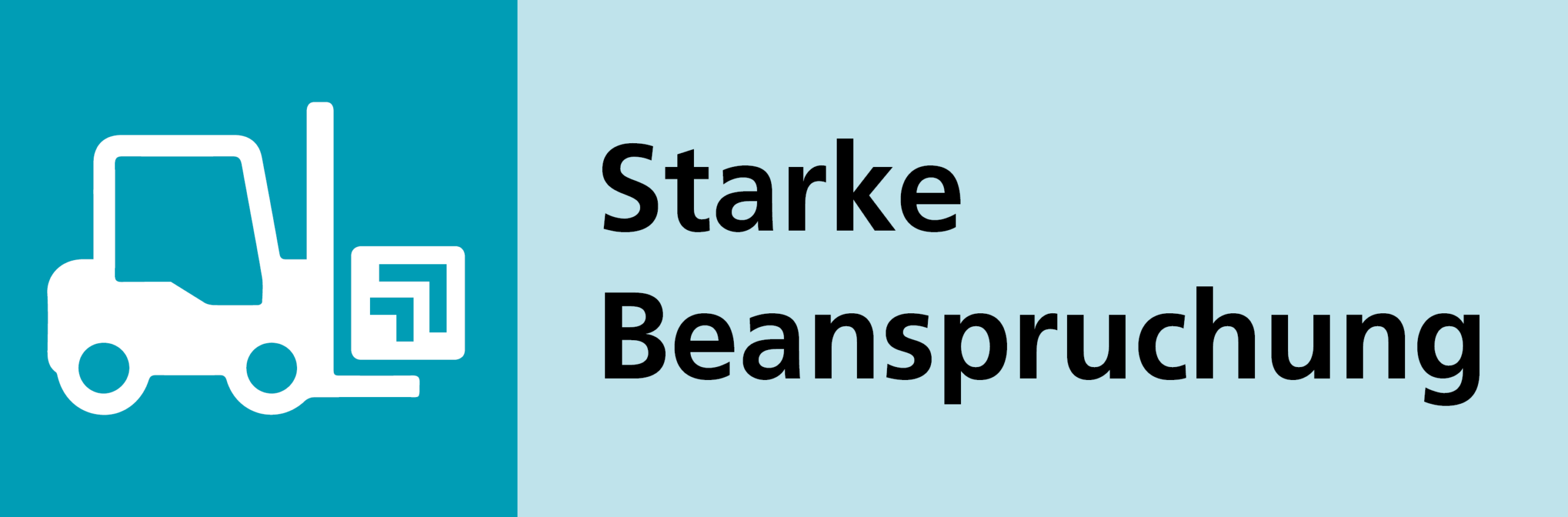 Piktogramm starke Beanspruchung