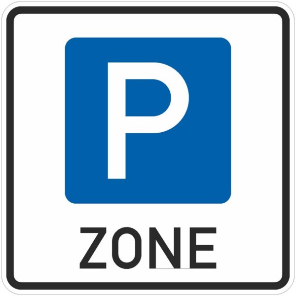 Verkehrszeichen 314.1 – Beginn einer Parkraumbewirtschaftungszone